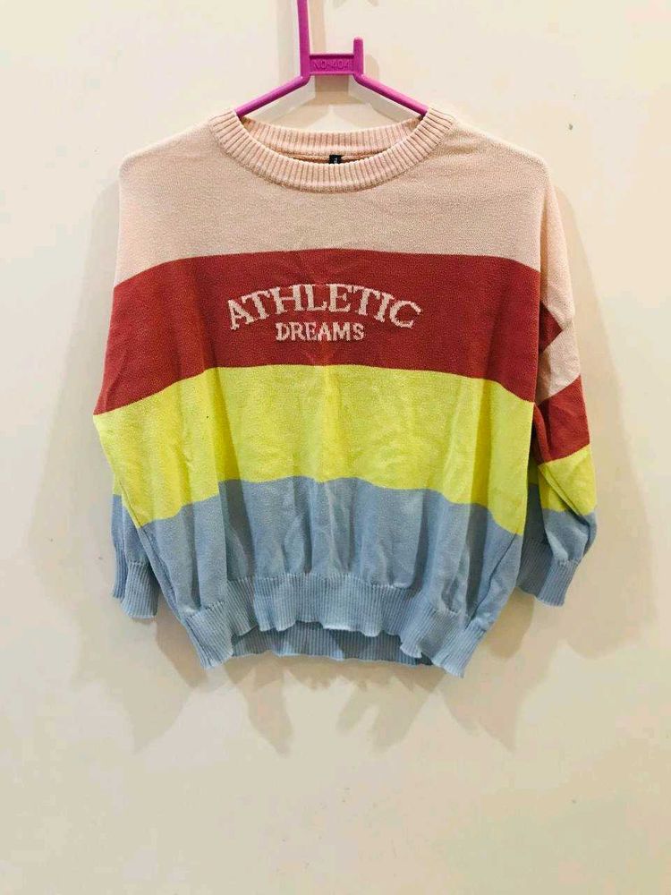 Striped Athletic Dreams Sweater