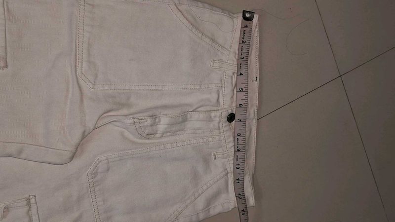 White Cargo Pants