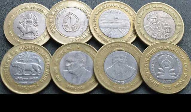 10 Rupees Commorative Coin Combo
