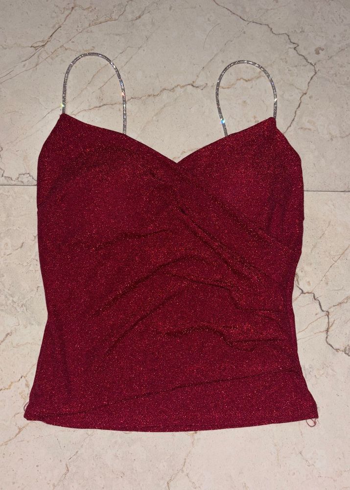 Red Sparkle Cami Top