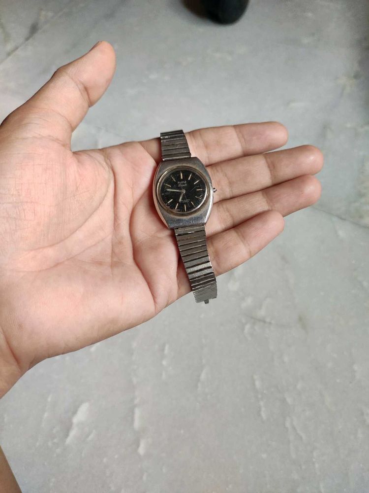 Vintage Silver HMT Watch