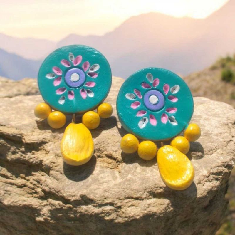 Handmade Terracotta Earrings.