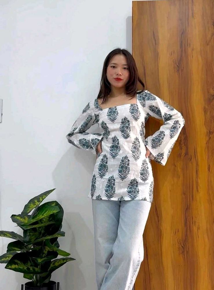 Short Printed Kurty