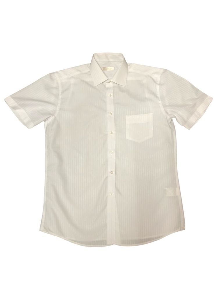 White Striped Short Sleeve Shirt