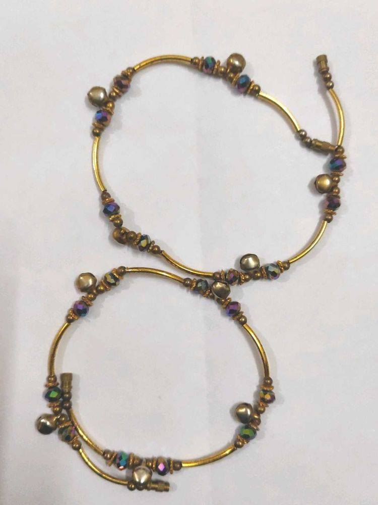 Beaded Anklets with Bells