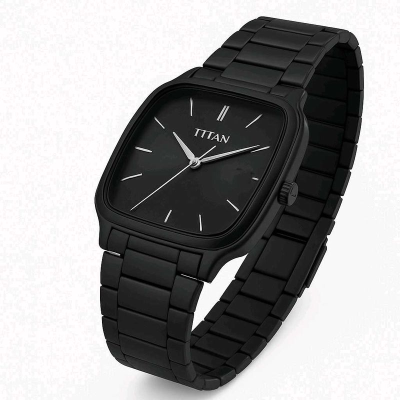 Bumper Offer🔥Titan Watch ⌚ Black Matte 🖤