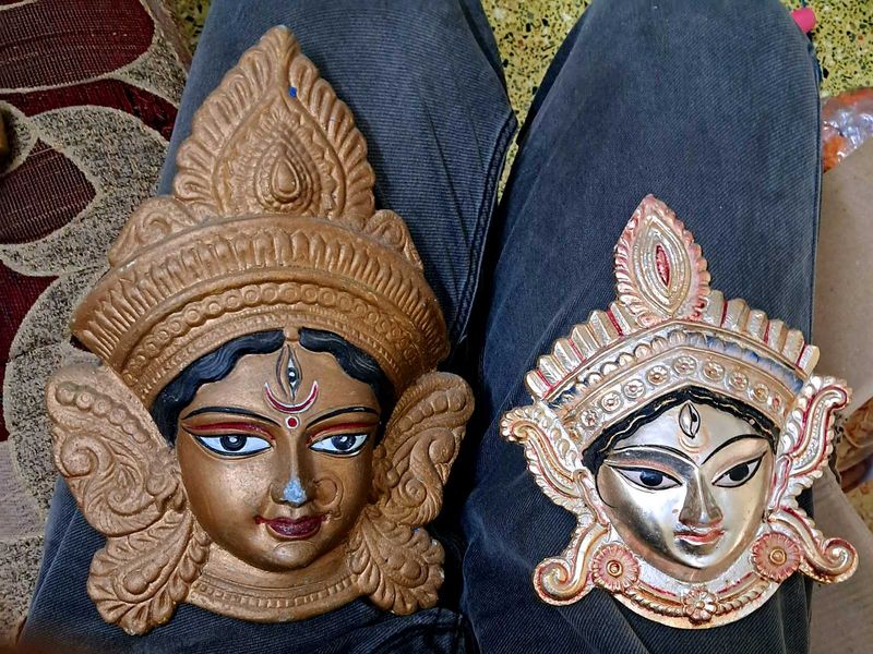 2 Durga metal Face Masks