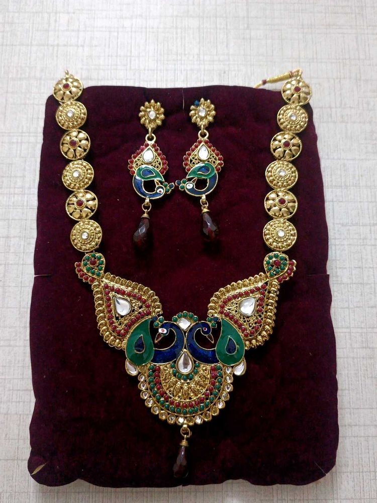 Elegant Peacock Jewelry Set