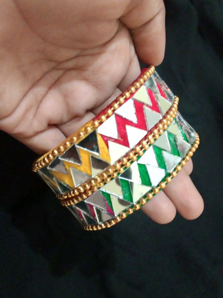 mirror work bangles