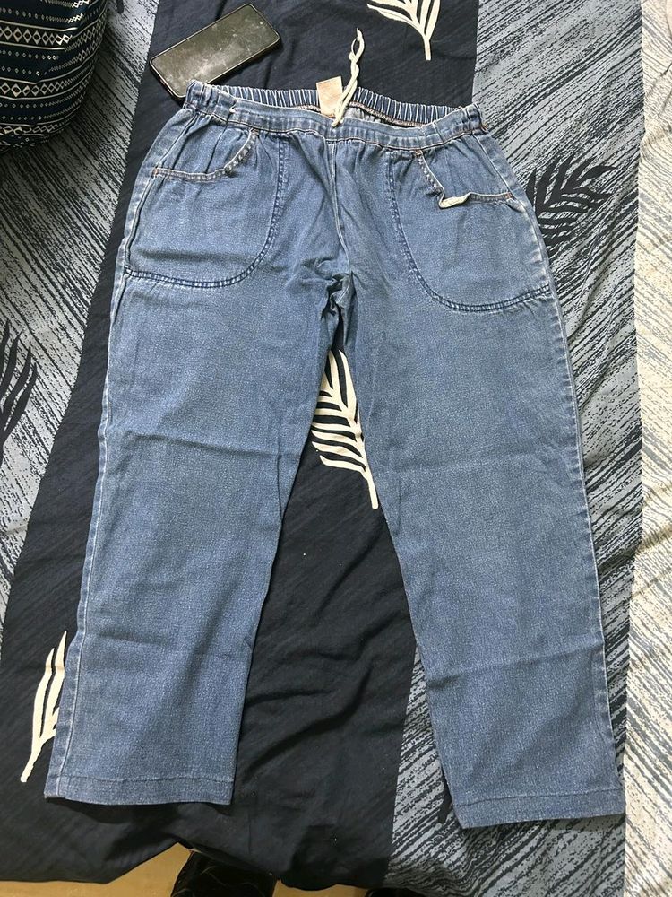 Baggy Dnm Pant Dark Blue Colour For Sale In