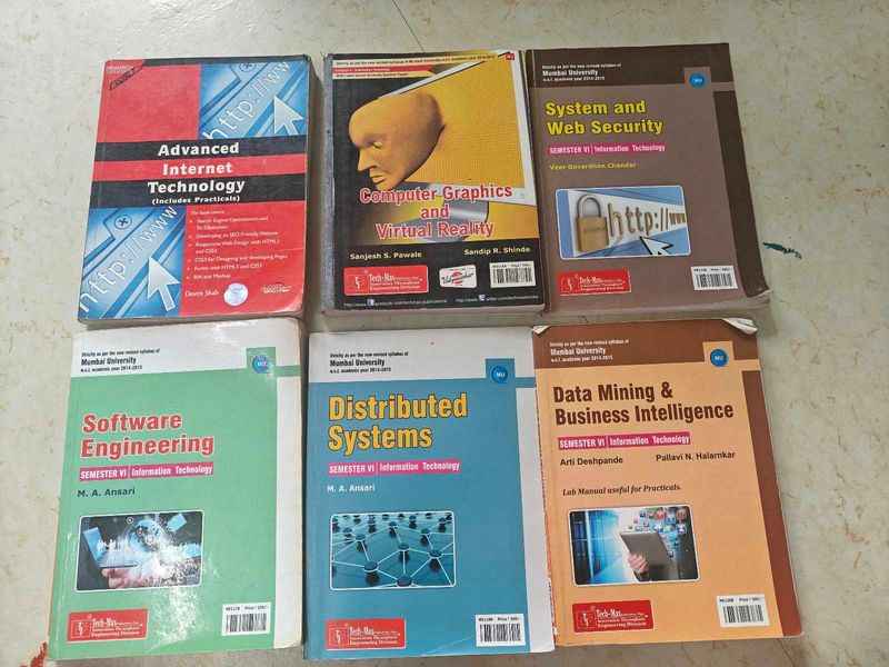 Engineering Textbooks MU Sem 6, IT Stream