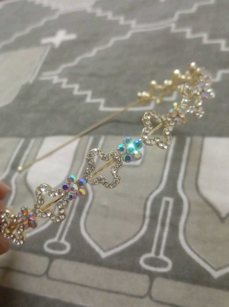 Sparkling Floral Tiara