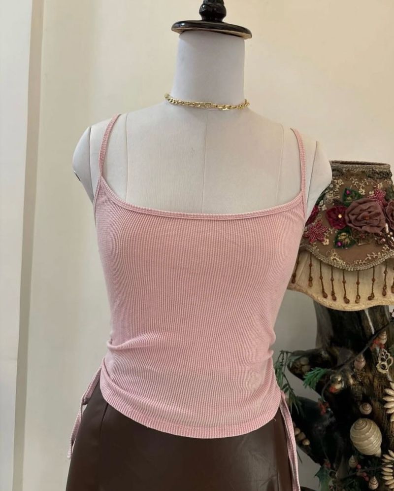 Pink Strappy Top