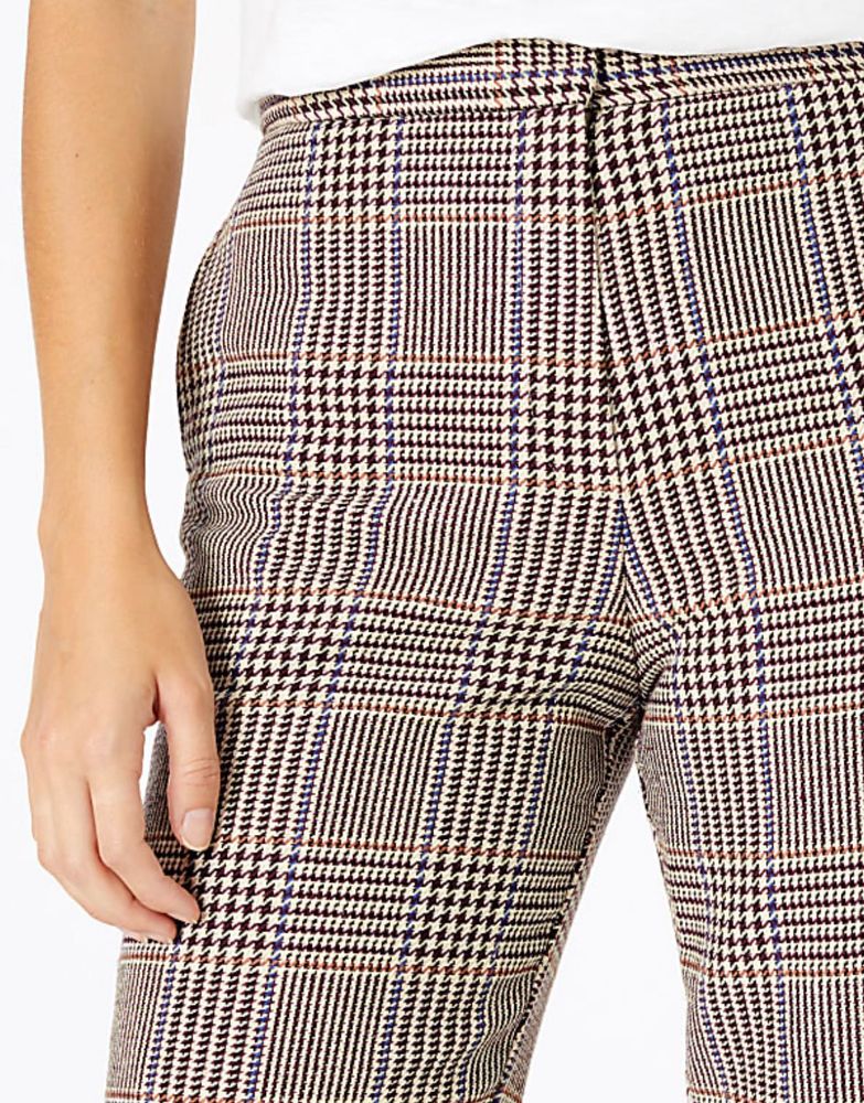Stylish Plaid Trousers