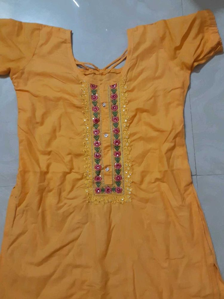 Elegant Yellow Kurta