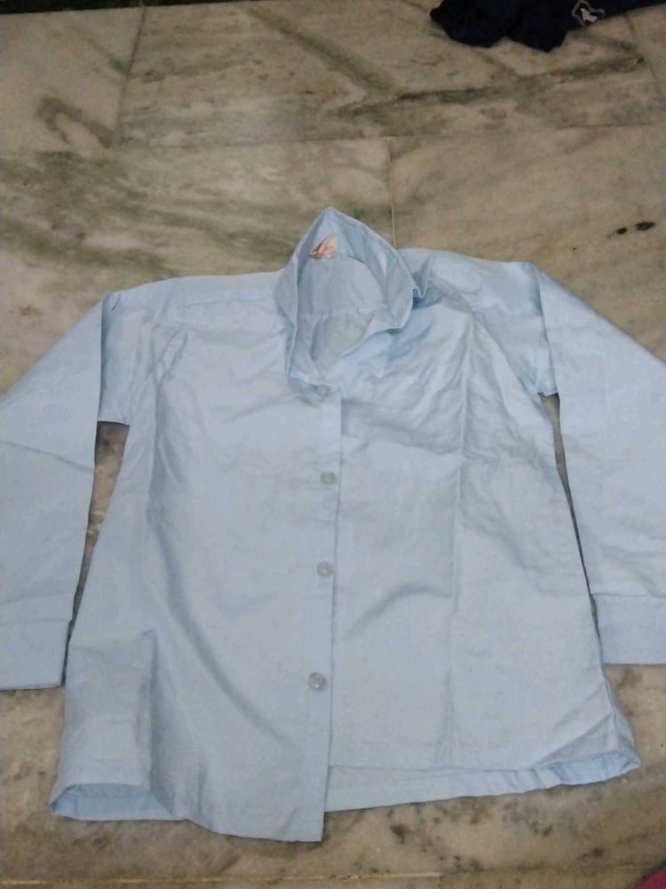 Blue Button-Down Shirt and pant