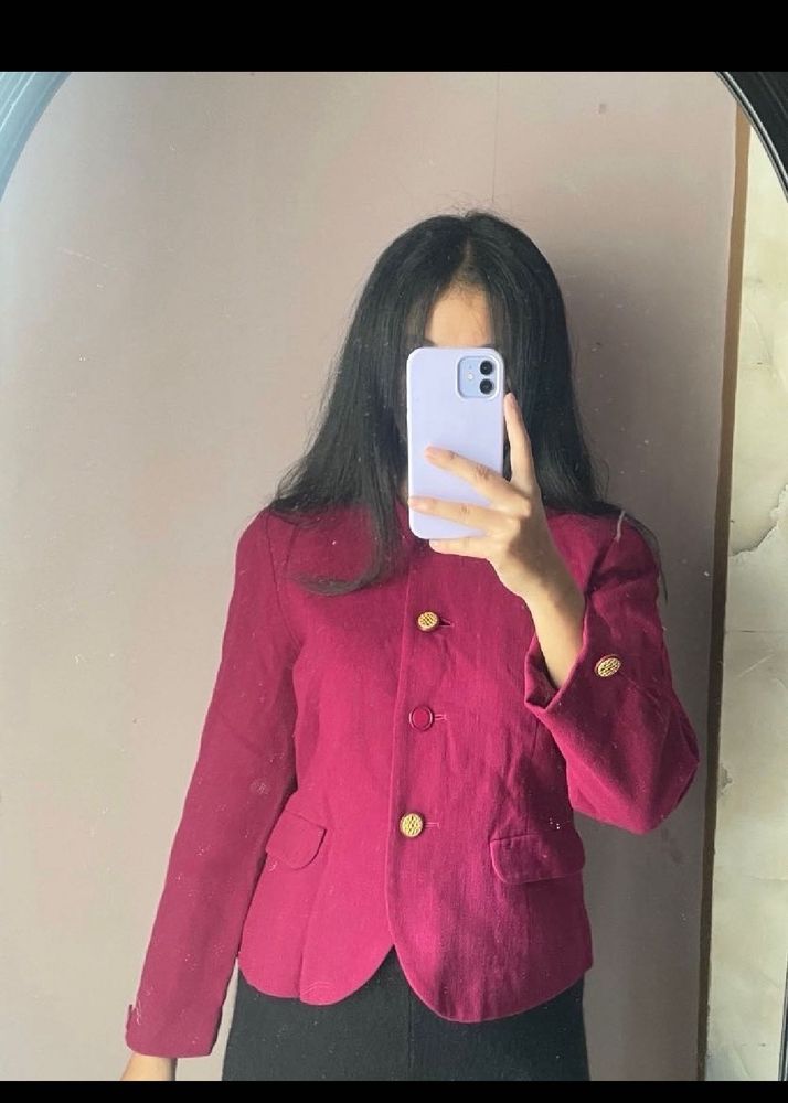 Winter Pink Blazer