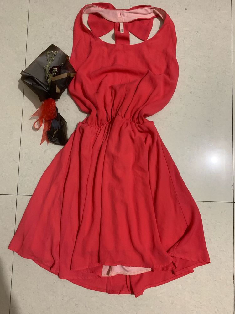 Red Hot Back Mini Dress