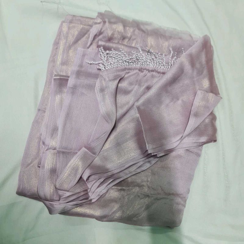 Elegant Saree with blouse and Belt✨️💜