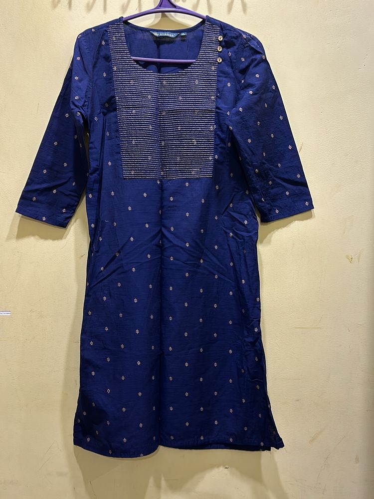 Avaasa Blue Kurta Size L