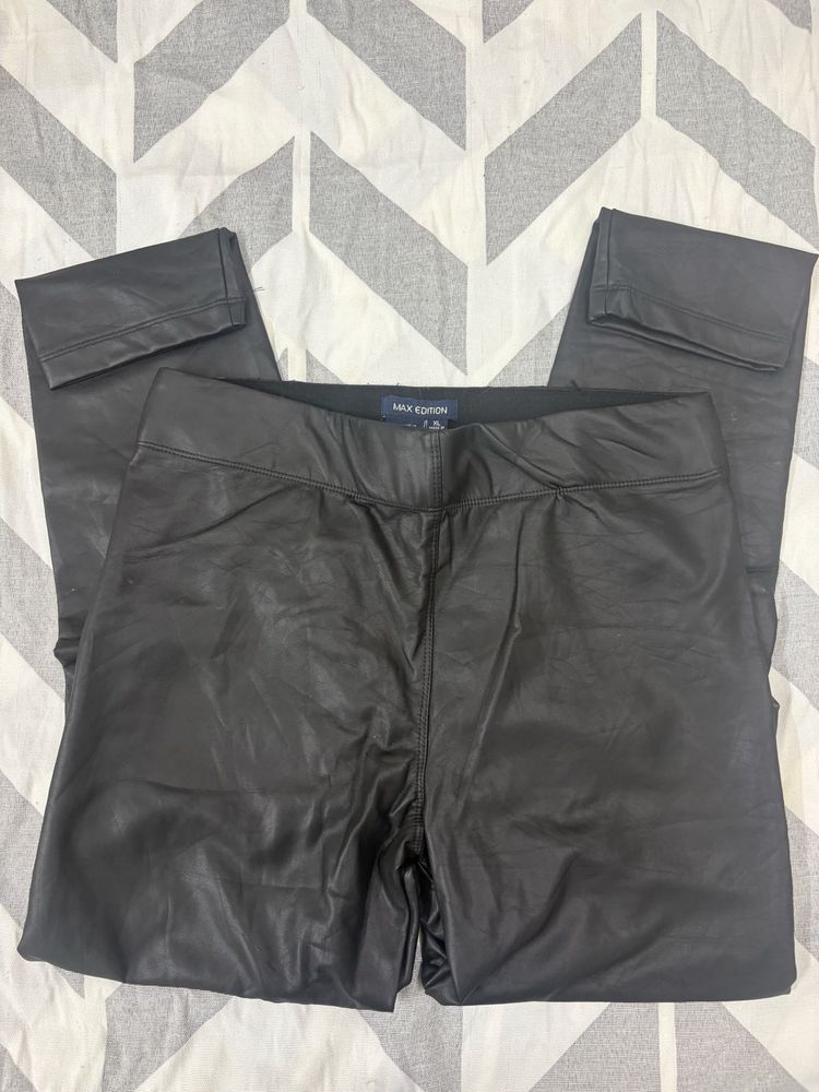 Black Faux Leather Leggings
