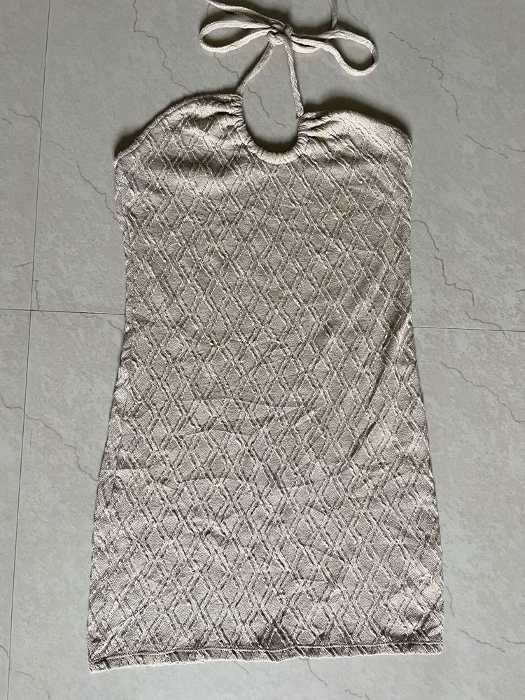 Mini Nude Bodycon Dress