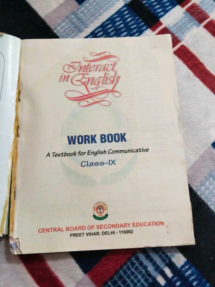 Class 9 English Communicative NCERT Workbook