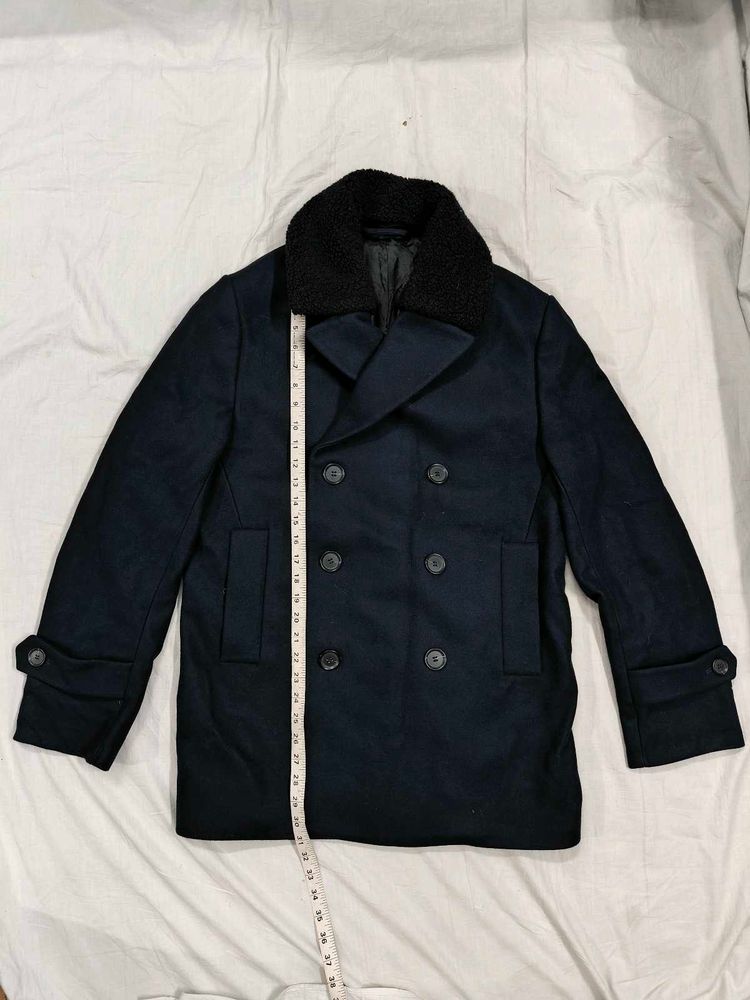 H&amp;M Peacoat Wool Cashmere
