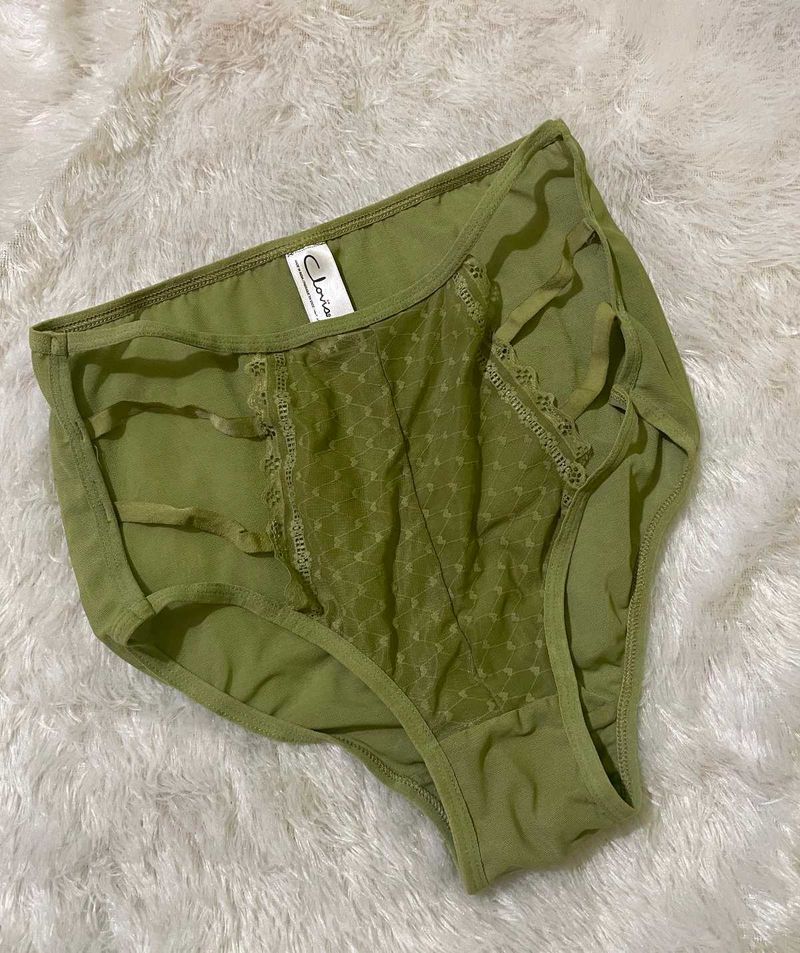 Olive Green Cotton Panties