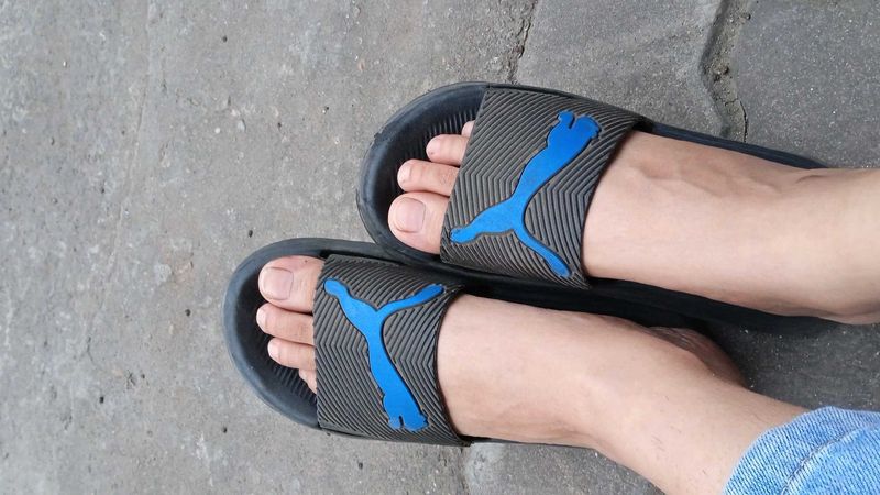 Puma Blue Logo Slides