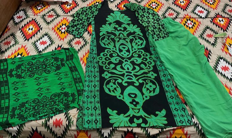 June Sale🔥  Cotton Suit W Dupatta