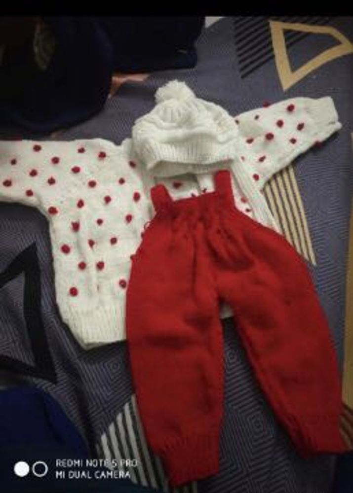 Baby Winter Set: Sweater, Hat &amp; Pants