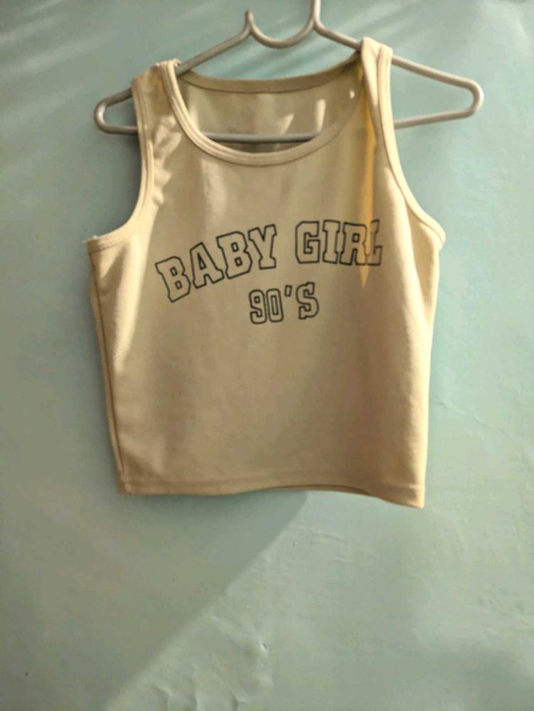 cuti cream colour tank top