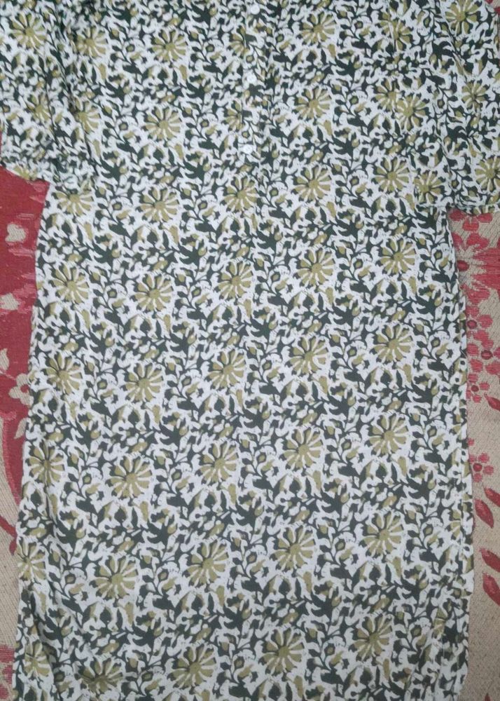 new Floral Print Kurta