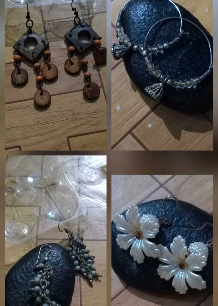 4 Earrings - Assorted Styles