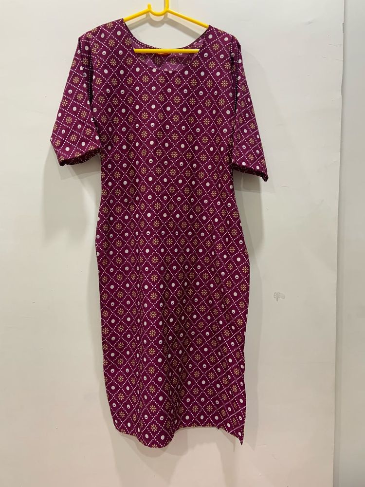 Elegant Purple Kurta