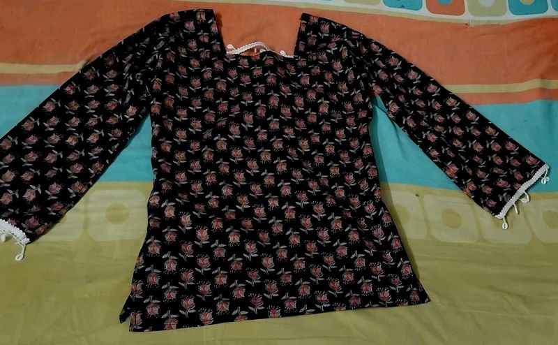 Floral Print Long Sleeve Top