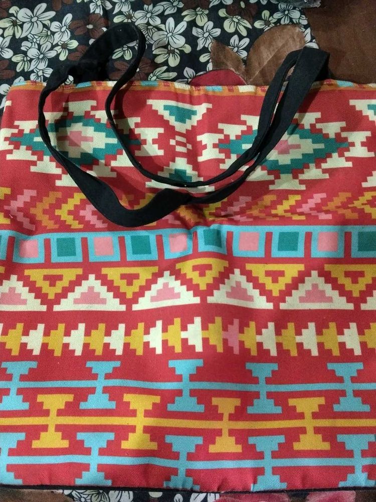 Ethnic Pattern Tote Bag