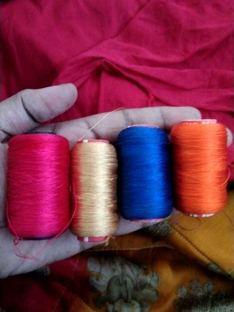 Silk Threads Combo Of 4