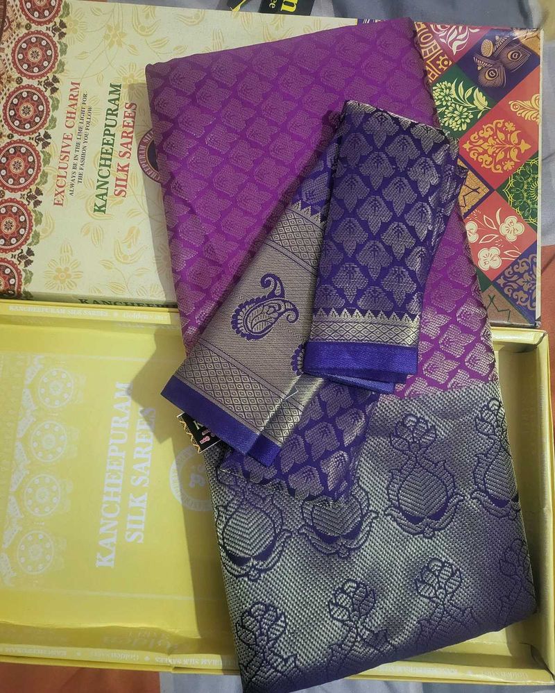 Elegant Purple Kanjeevaram Saree