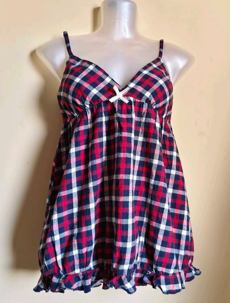 🎁Buy 2 Get 1 Free🎁 Plaid Cami Top Size S/M