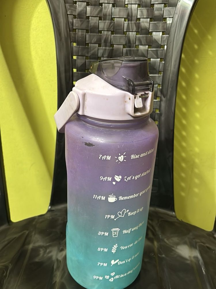 2 Litre Gradient Motivational Water Bottle –
