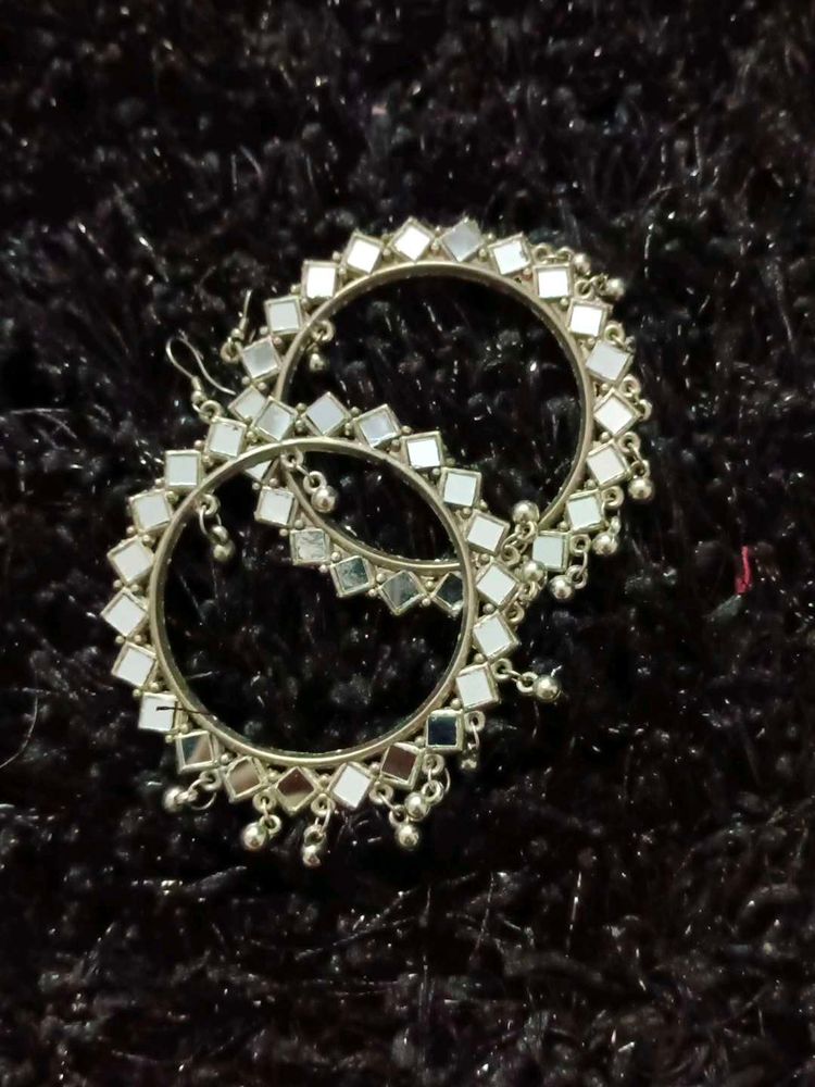 Hoop Mirror Earrings