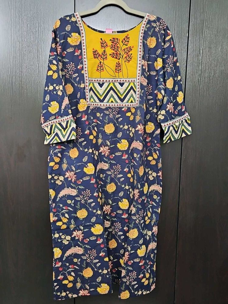Floral Print Kurta