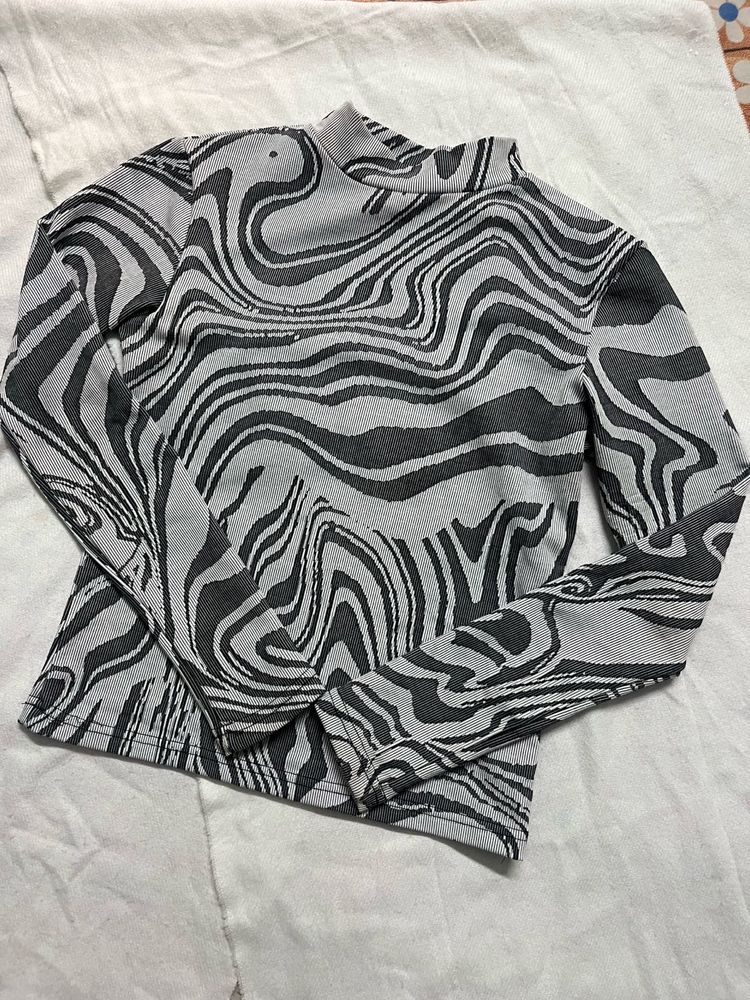 Funky Zebra Print Top