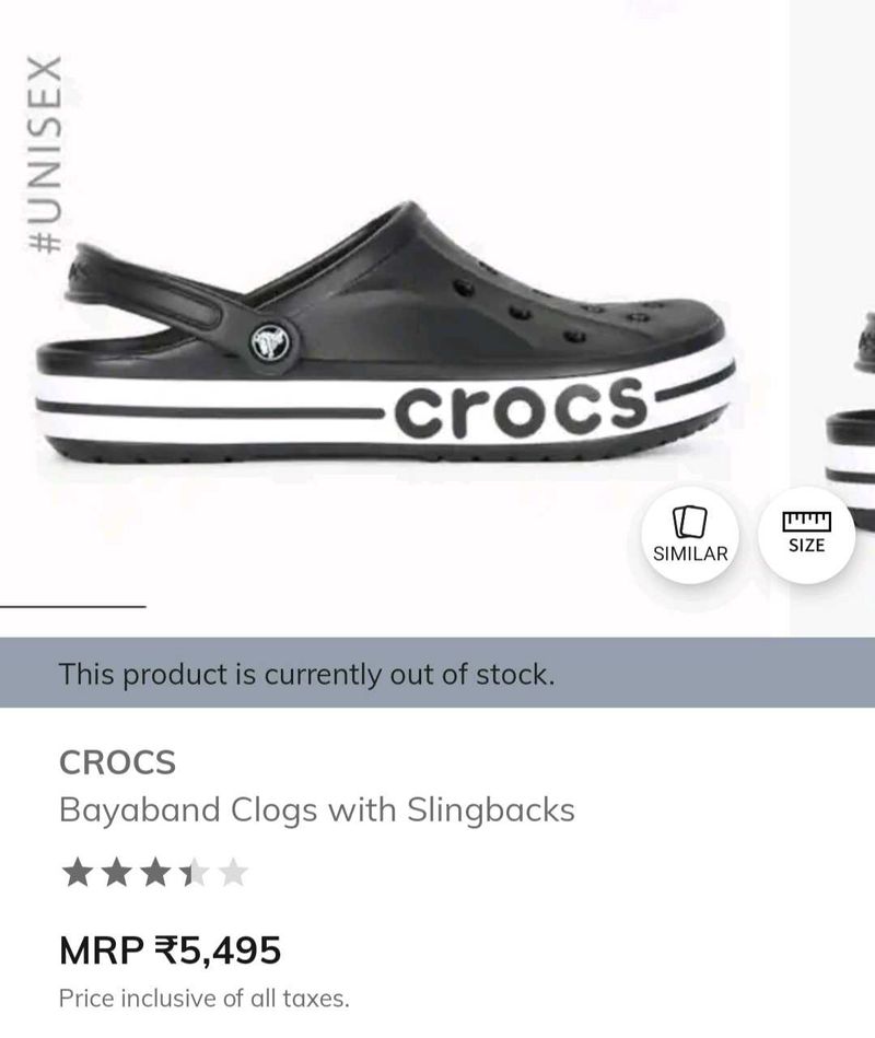 Black Crocs Bayaband Clogs