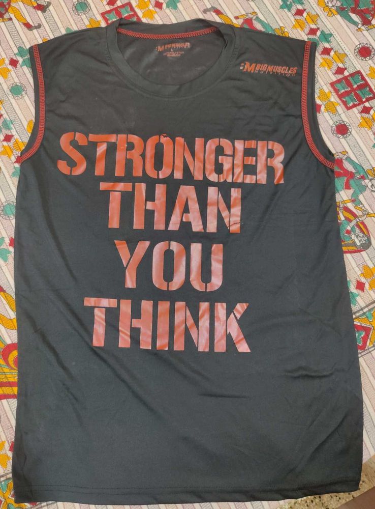 BigMuscles Nutrition Sleeveless Gym T-Shirt – “Str