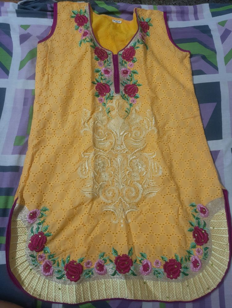 yellow kurti