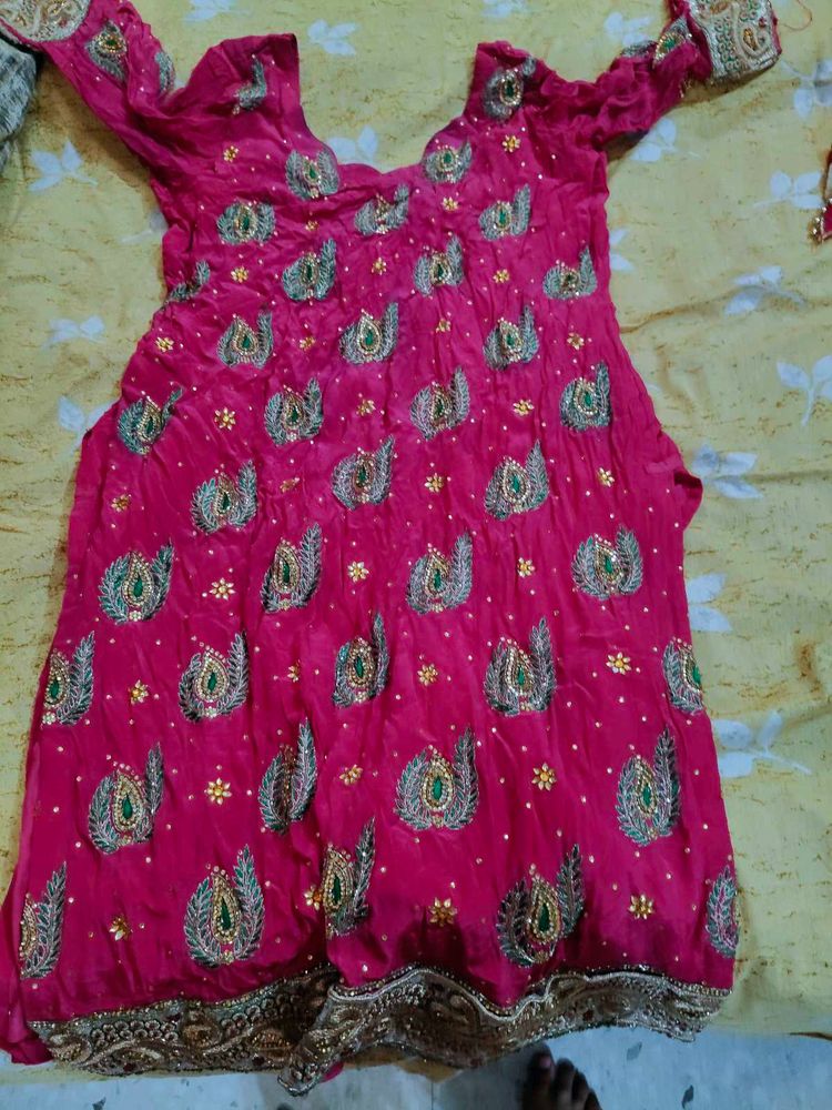 Pink Embroidered Salwar Kameez