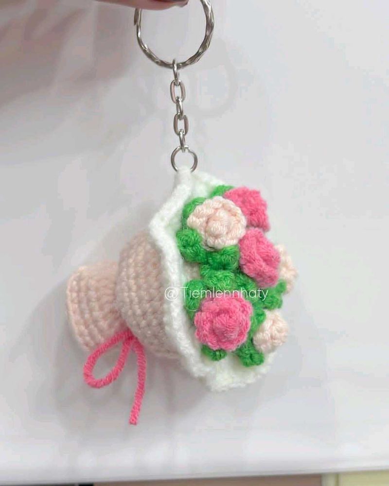 Crochet Mini Rose Bouquet